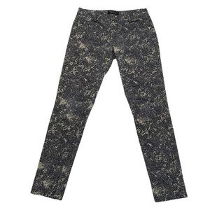 Peruvian Connection Jeans Women's 2 Brown Printed Skinny Ankle